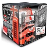 Husky London Refrigerator 50ltr | London Scene Refrigerator, London Mini Fridge, London Bottle Cooler, London Can Cooler | Celebrate the Queens Jubilee & London 2012 Olympic Games!  from Husky