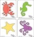 Cuttlekids Cutting Dies 4/Pkg-Sea Creatures