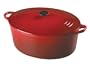 Le Creuset Enameled Cast-Iron 15-1/2-Quart Oval French Oven, Red