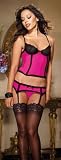 Womens Bustier, Thong And Garter