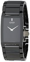 Big Sale Citizen Men's AR3045-52E "Stiletto Blade" Black Ceramic Eco-Drive Watch