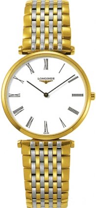 Longines L47092117 La Grand Classic in Steel and 18k Gold Ultra Thin Men's Watch