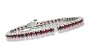 5.27ct Genuine Ruby Bracelet in 14Kt White Gold