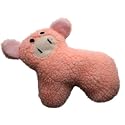 Animal Plush Squeaky Dog Toy Pink Pig