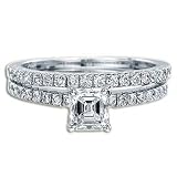 .85 CT IDEAL D VS1 DIAMOND ASSCHER CUT - BRIDAL SET