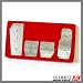 OBX F-3 Racing Aluminum Pedal Covers