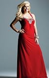 Rhinestone Beaded Stretch Jersey Dress