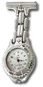 Philip Mercier Silver Tone Nurses Watch With White dial And Rotating Bezel