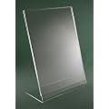 5x Acryl L-St�nder, Plakataufsteller, Werbeaufsteller, Hochformat, transparent, DIN A4
