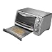 41HUoV3p8NL. AA75  Black & Decker CTO4500S 6 Slice CounterTop Convection Oven with Pizza Bump, Stainless Steel