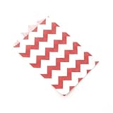 Small Paper Gift Bag - Red Chevron