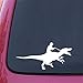 Yadda-Yadda Design Co. Cowboy Riding Dinosaur - Car Vinyl Decal Sticker - (8.75