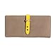 Vktech Elegant Card Cash Holder Lady Purse Woman Wallet Bag Billfold (Grey and Yellow)