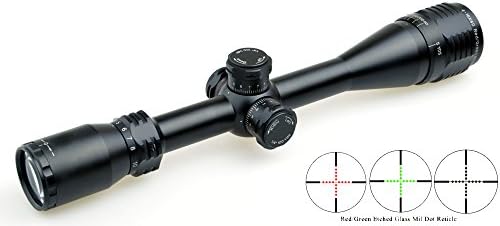 Standard Optics Eagle 4-16x40 (25.4mm) AO R/G Turrets W/Lock/Reset Glass Mil Dot Rifle Scope W/ 2 Kinds of Rings