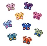 Dress It Up Buttons - Fun Butterflies, pk of 9, 1.8cm