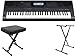 Casio CTK6000 61 Note Keyboard with Free On-Stage Single X Stand and 7800 Keyboard Bench