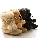 Mukluks Super Furry Pom-Pom Snow Winter Flat Boots
