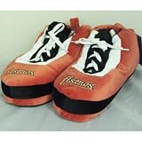 Houston Astros MLB Wrapped Logo Plush Sneaker Slippers - L