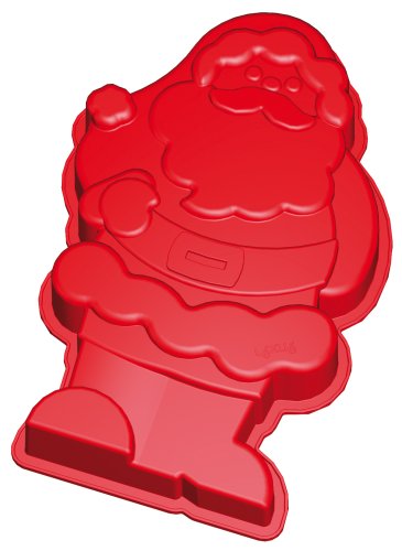 LURCH 16120 Flexi®Light Silikon-Backform Weihnachtsmann rot