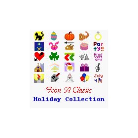 Hi-Res Holiday Icon Collection for Agendus, Datebk5, GreatDates, SplashID, MonthPlanner downloadable Software