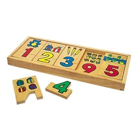 Learning Resources Woodshop Toys 1-2-3 Puzzle Blocks by Learning Resources