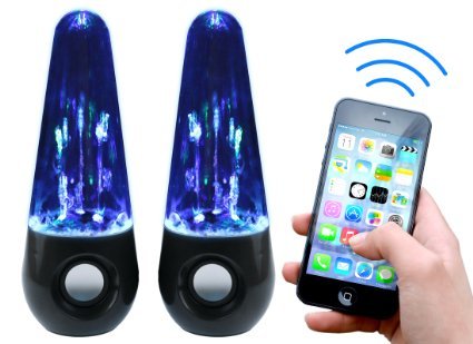 Rebelite Aura v1 Water Show Bluetooth Dual Speaker System w/ Powerful Sound & Dancing Water for iPhone, Android, & Any Bluetooth Device Including Smart Phones, Tablets, mp3 Players, & more