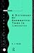 A Dictionary of Grammatical Terms in Linguistics