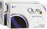 Olay Body Age Defying Moisturizing Bath Bars, White - 4.25 Oz/Bar, 4/Box