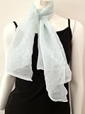 100% Chiffon Silk Hand Dyed High Quality, Small Scarf Neck Wear Wrap, Cool Summer Accessory, Great Affordable Gift for Girls Women Ladies