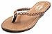 Charles Albert Women's Easy Braided Thong Flip Flop Sandal