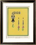 Egyptian-Style Jewellery by Cartier, a Brooch and Earrings Framed Art Poster Print, 27x33 by Art.com