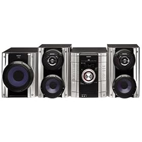 Sony MHC-GX750 Compact Stereo with 3-Disc Changer and Wireless Audio Transmitter