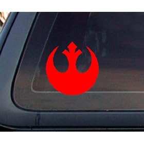 Rebel Alliance Logo Car Decal / Sticker - RED