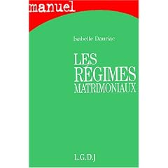 Les r�gimes matrimoniaux