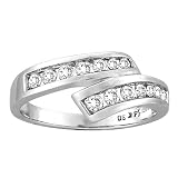 14K White Gold 1/4 ct. Diamond Journey of Love Fashion Ring