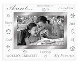 4x6 Aunt Picture Frame BEVELED GLASS TREASURES - frame