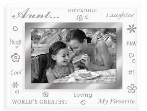Get Gifts – Clear Expressions AUNT etched glass keepsake – 4×6