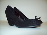 Vaneli Women's 'Gunilla' Suede Wedge (7N Black)