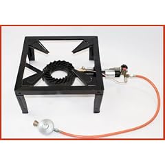 Hockerkocher Gaskocher 4 TP 7,5 KW mit Piezo und Z�ndsicherung