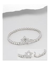 Star CZ Bracelet In 92.5 Sterling Silver