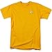 Trevco Men's Star Trek Command Uniform T-Shirt, Gold, X-Large