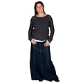 Langer Jeansrock - Indigoblau(SKIRT19)