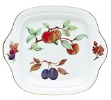 Royal Worcester Evesham Gold Porcelain 11-Inch Square Cake Plate