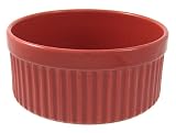Chantal Ceramic 2-1/2-Quart Souffle Dish, Glossy Cinnabar