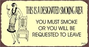 Tin Metal Sign  No sign Retro no rustic Area smoking Smoking Funny Smoking Vintage Rustic Art