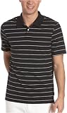 Calvin Klein Mens Short Sleeve Two Button Horizontal Sripe Polo