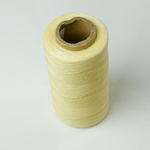284Yard 1mm 150D Waxed Thread String Cord Sewing DIY Craft Tool Leather Stitching for Chisel Awl Upholstery Shoes Luggage Beige 1 Pcs