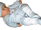 ANNA's Preemie 100% Downy Soft Peruvian Cotton Embroidered Fluffy Lamb Sleeper