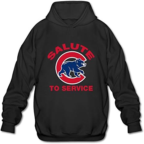 Koala Men's MLB Chicago Cubs Logo Sweatshirt Hoodies Medium