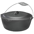 Lodge 7-qt. Cast-Iron Covered Dutch Oven with Spiral Handle